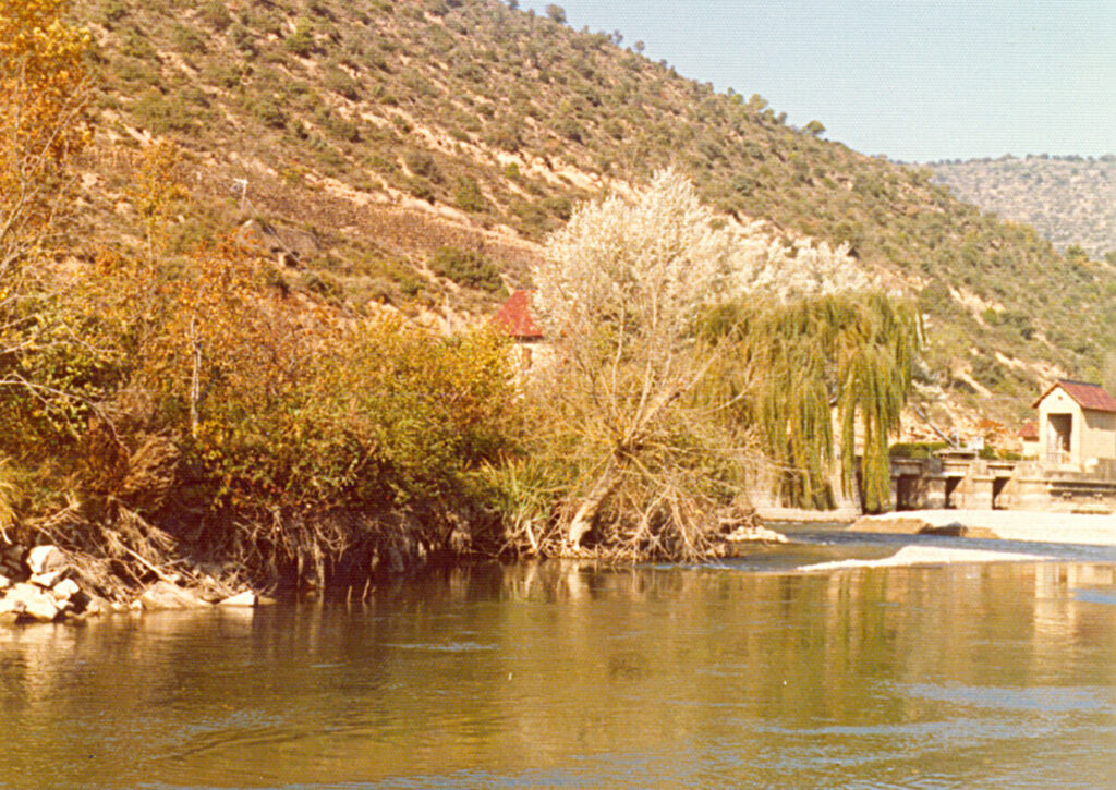 Aspecte de la capçalera del Canal d'Urgell