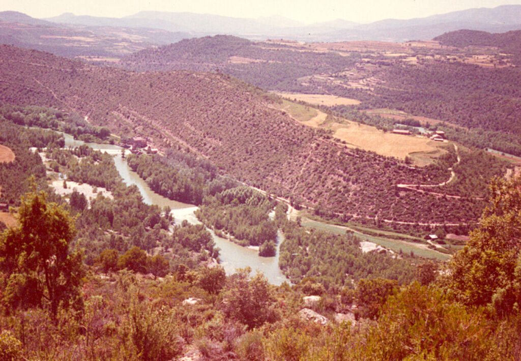 Vista panoràmica de la capçalera del Canal d'Urgell